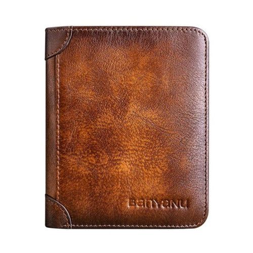Men's leather wallet N2011-C-2 BROWN