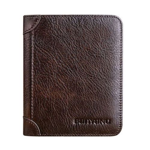 Men's leather wallet N2011-C-2 D BROWN